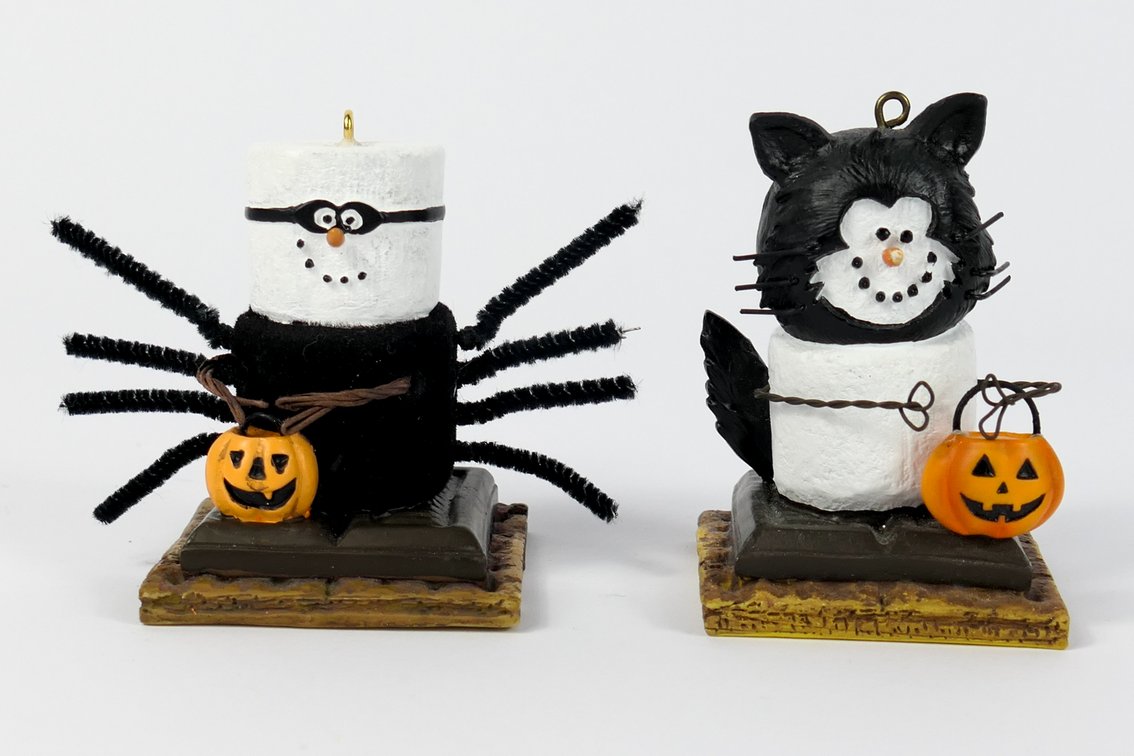 Two Smores Halloween Ornaments