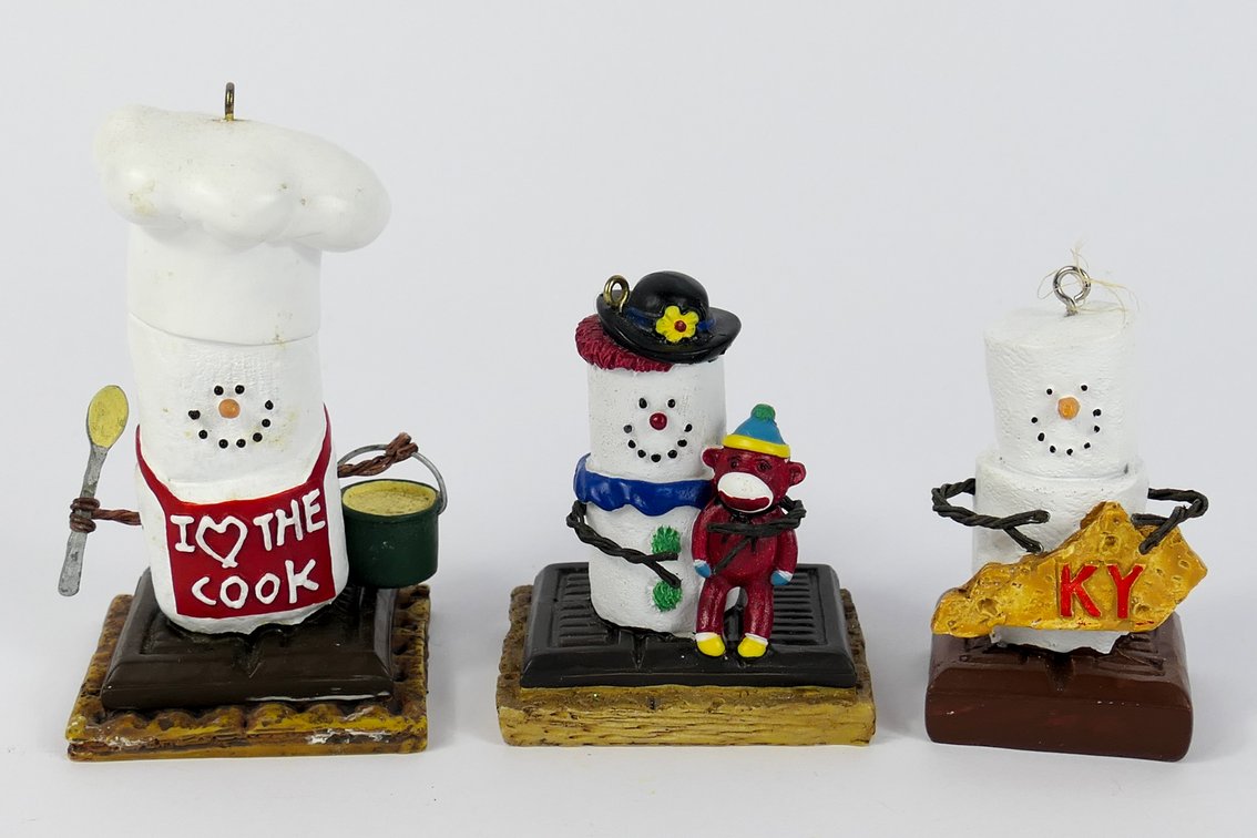 Three S'mores Ornaments