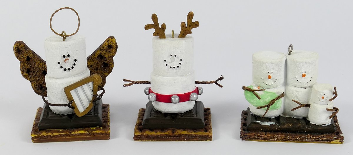 Three S'mores Ornaments