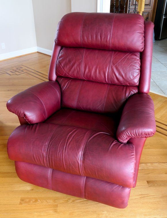 Red Leather La-Z-Boy Recliner