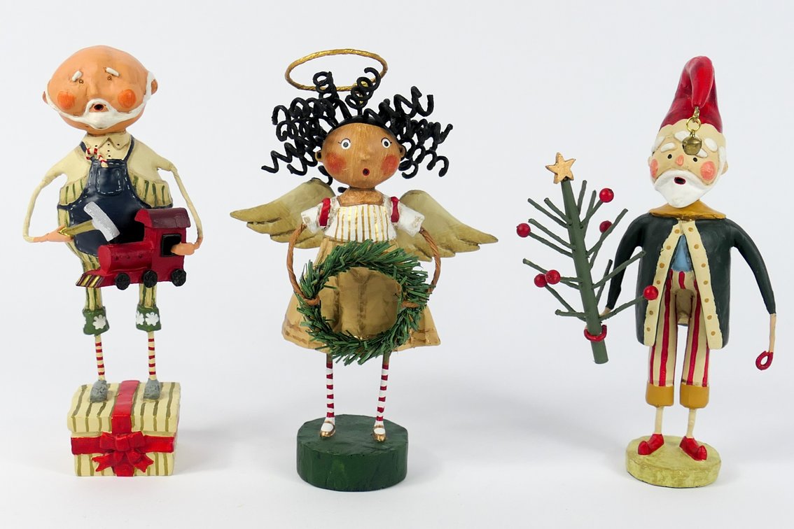 Three Lori Mitchell Figurines