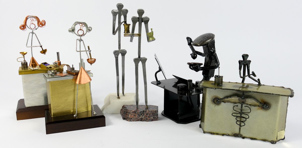 Metalwork Pharmacist Figurines