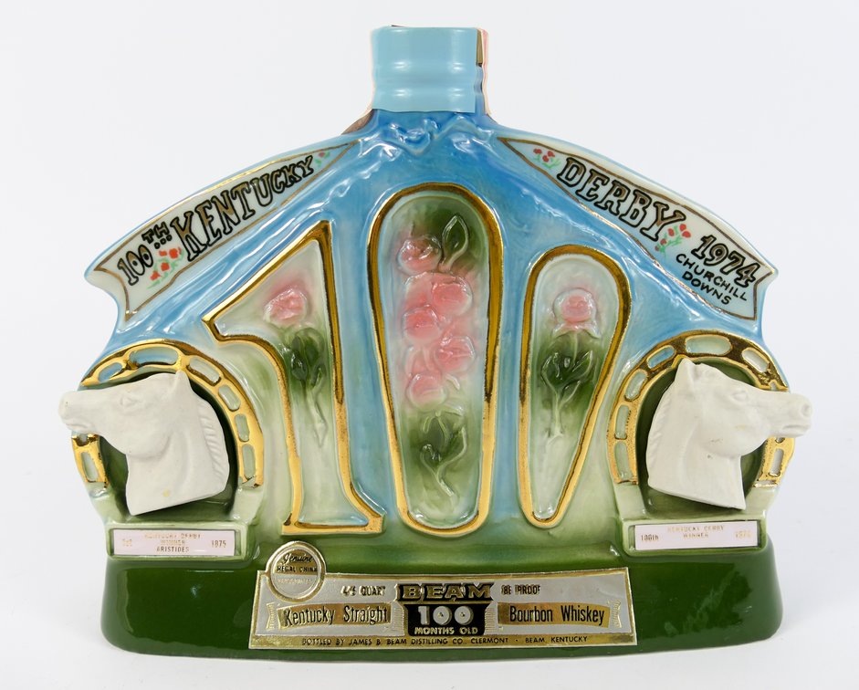 Full Jim Beam 100th Derby Decanter
