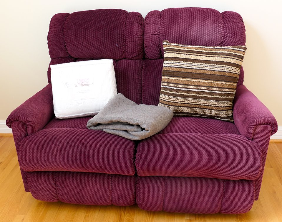 La-Z-Boy Burgundy Recliner Loveseat