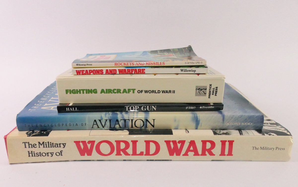 Selection of Military and Aircraft Themed Coffee Table Books