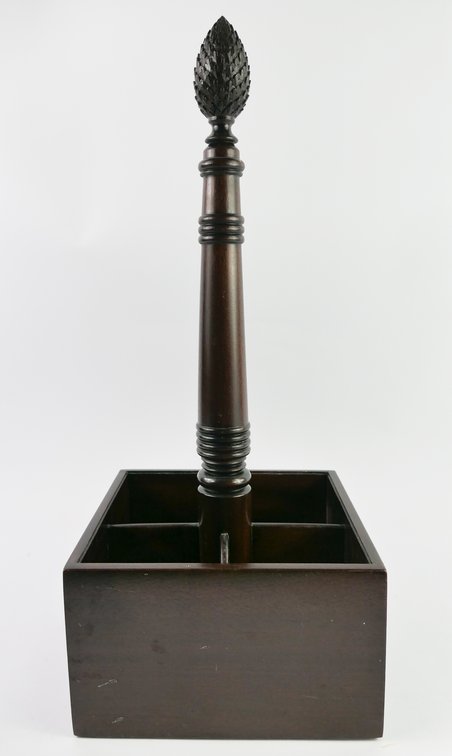 Vintage Froelich Furniture Mahogany Wine Bottle Holder
