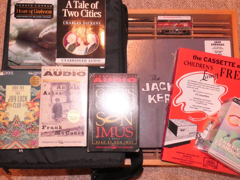 Selection of Cassettes, Cassette Rack, and Carrying Case