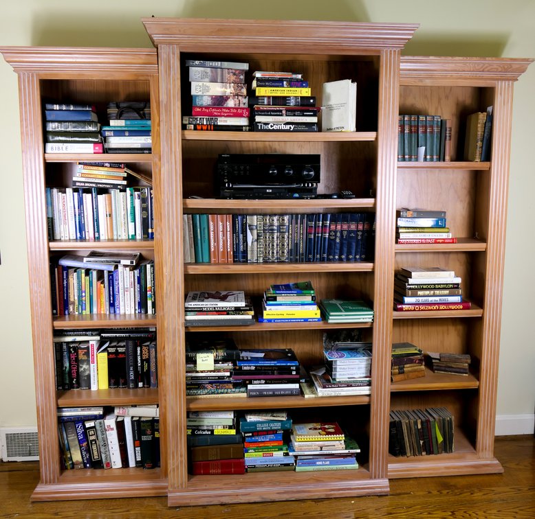 Three Piece Pine Open Book Shelf