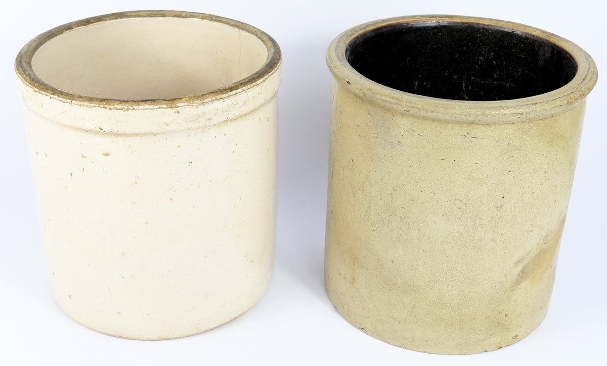 Pair of Single Gallon Crocks