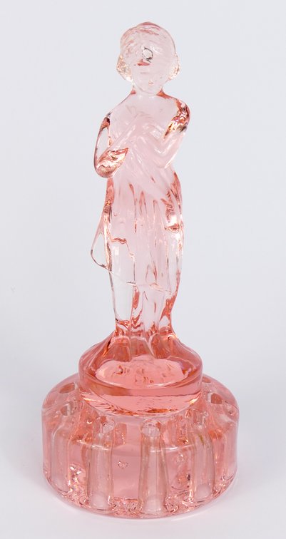 Cambridge Glass Draped Lady Flower Frog