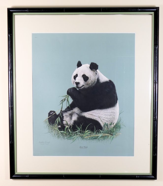 Charles Frace Great Panda Framed Print