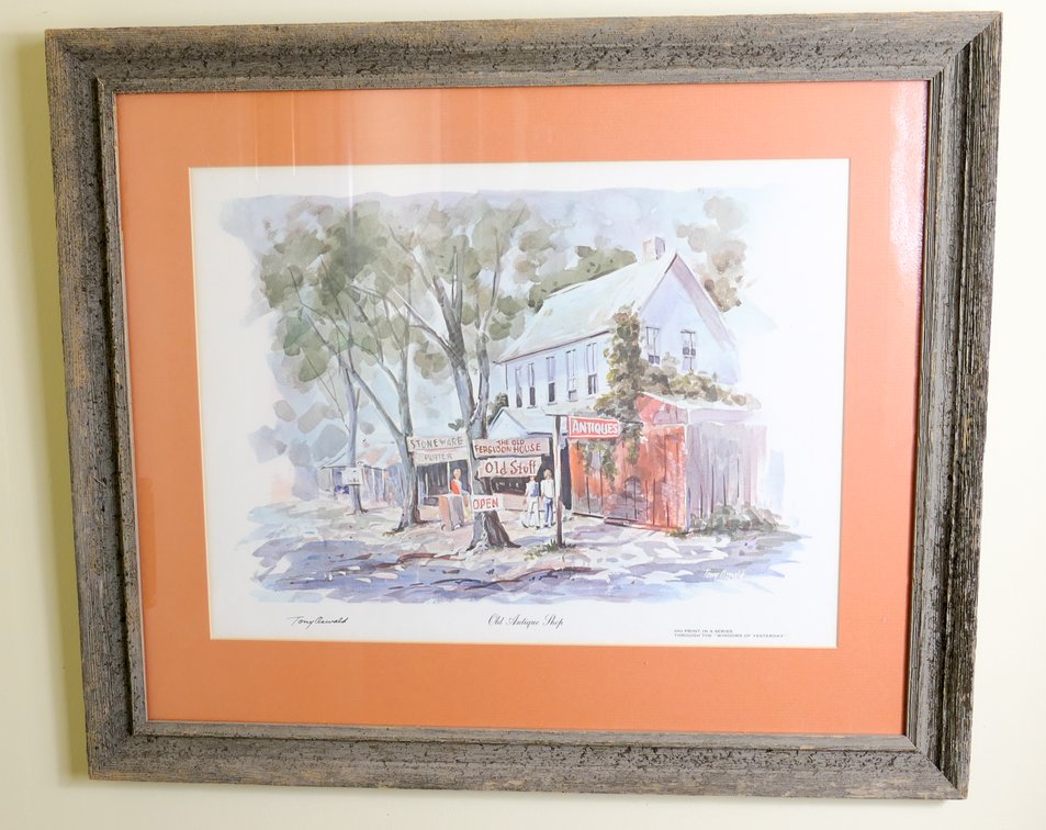 Tony Oswald Framed Print Old Antique Shop