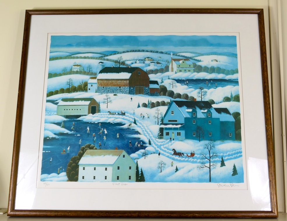 Stephen Klein Framed Lithograph First Snow