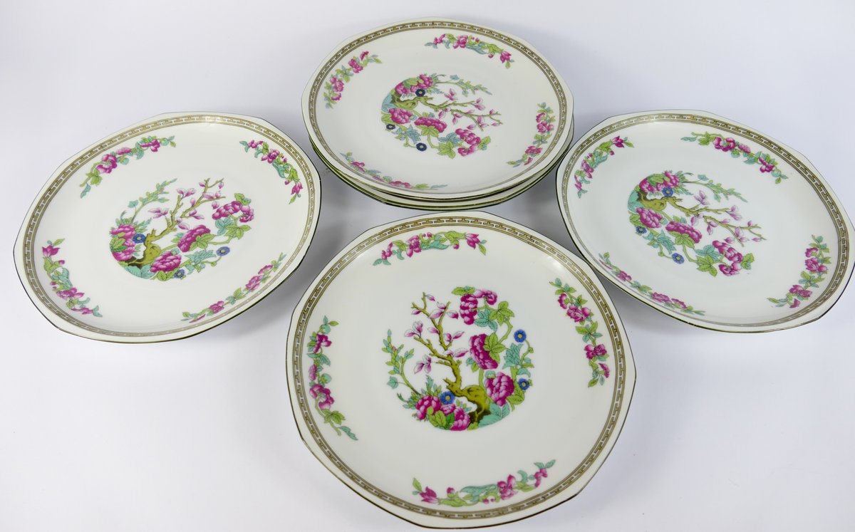 MZ Czechoslovakia Altrohlau Indian Tree Plates