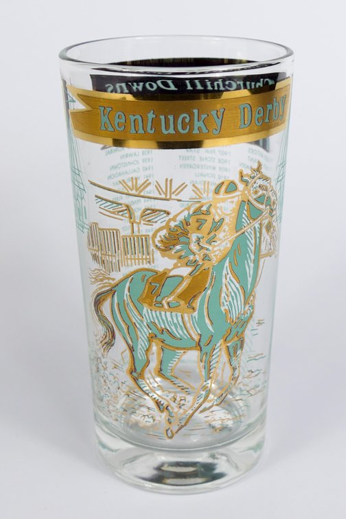 1967 Unofficial Kentucky Derby Bar Glass