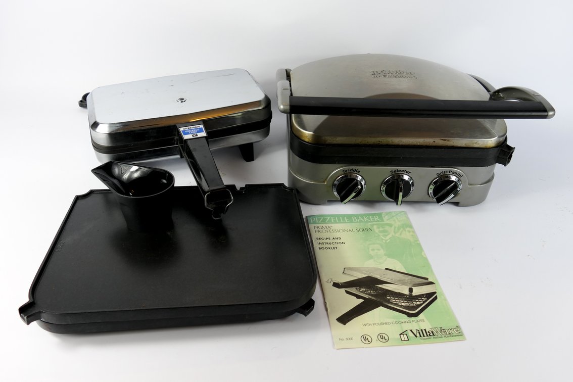 Cuisinart "Griddler" and Vitantonio Pizzelle Chef