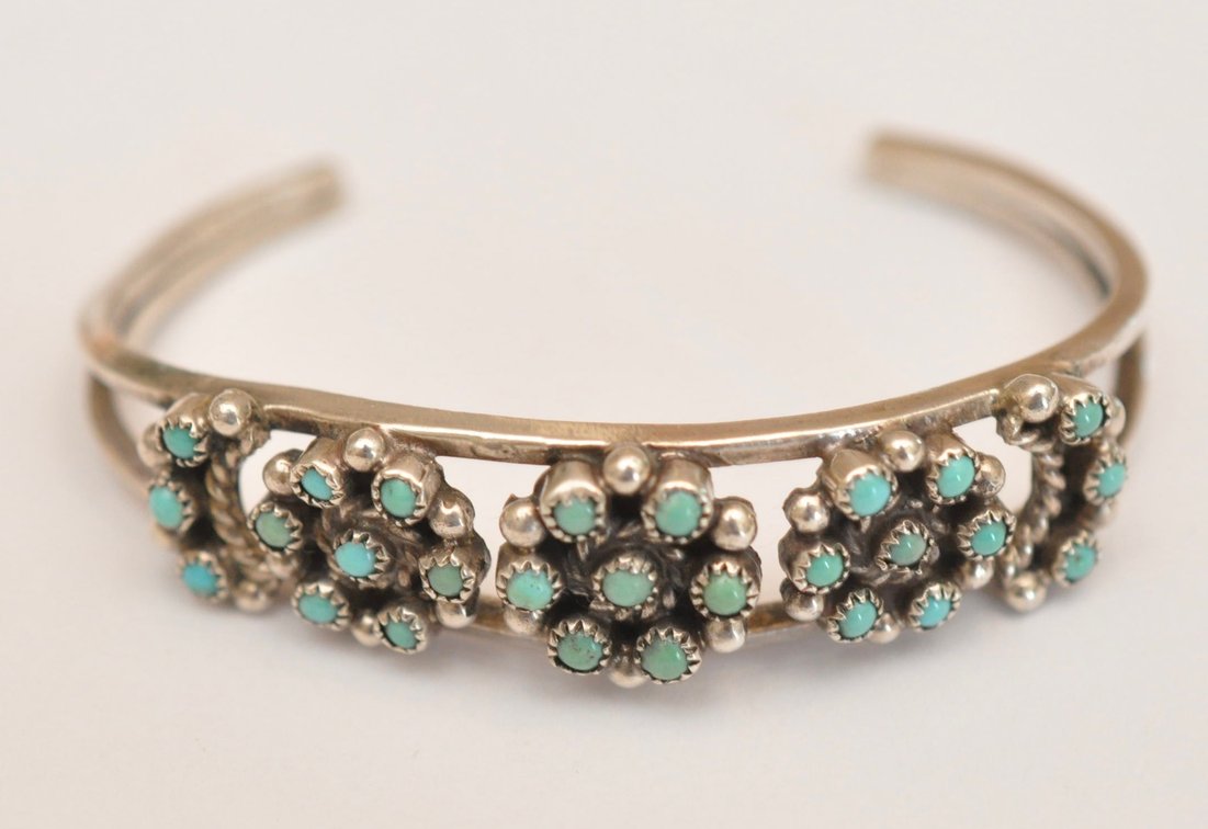 Native American-made Sterling Silver Cuff Bracelet