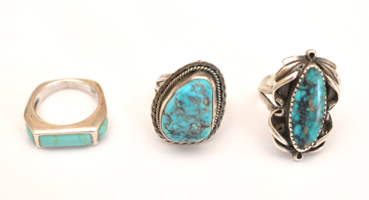 Three Sterling Silver Rings