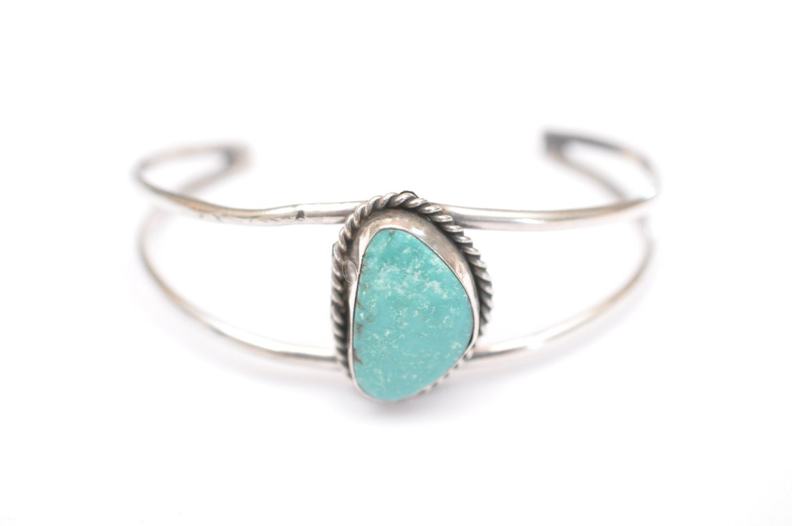 Southwestern/Native American made Sterling Silver Cuff Bracelet
