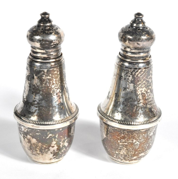 Weighted Sterling Salt and Pepper Shakers