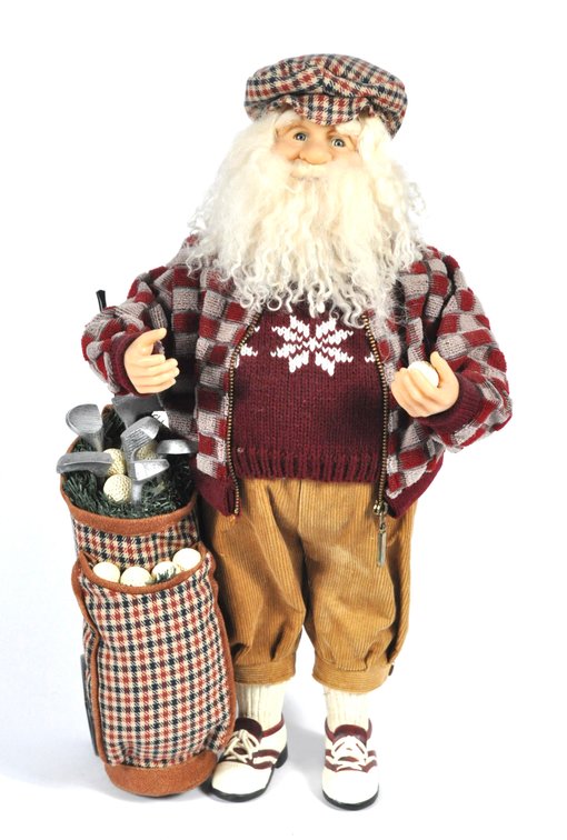 Golfing Santa