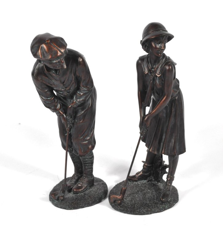 Bronze Tone Golfers