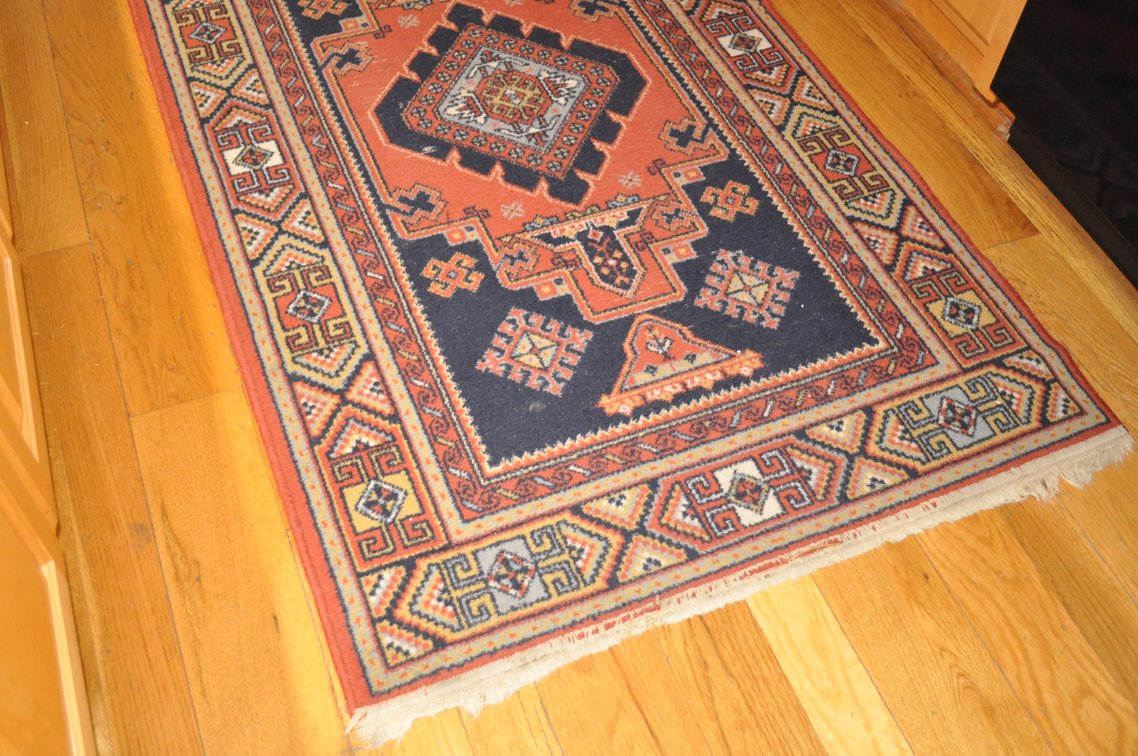 Geometric Woven Wool Rug