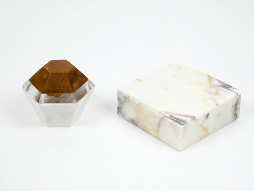 Two Stone Trinket Boxes