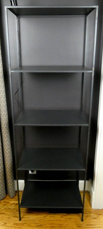 Slim Black Bookcase by Room and Board