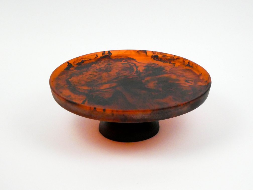 Marbled Resin Cake Stand