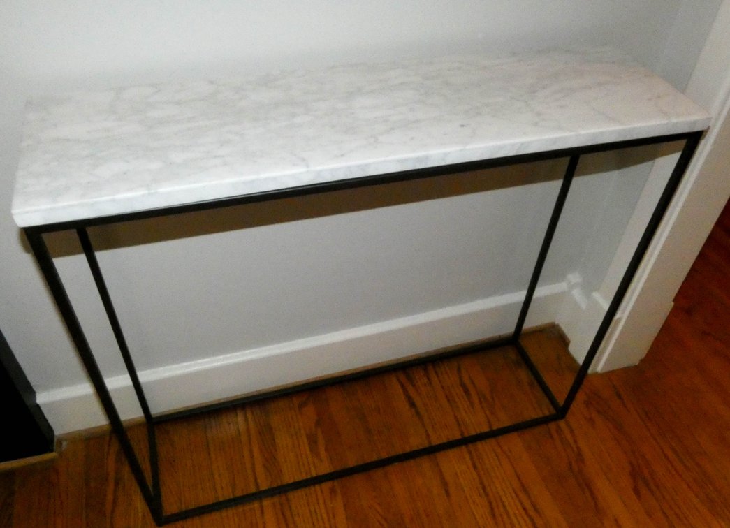Marble Top Entryway Table by West Elm