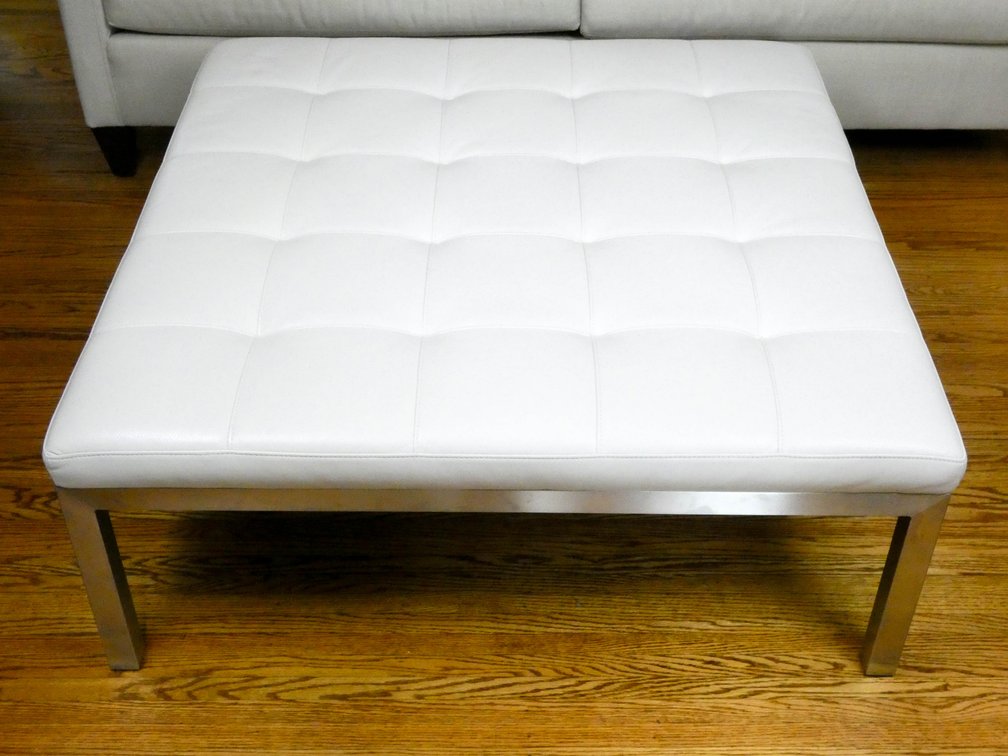 Rarella Leather Ottoman by Room and board