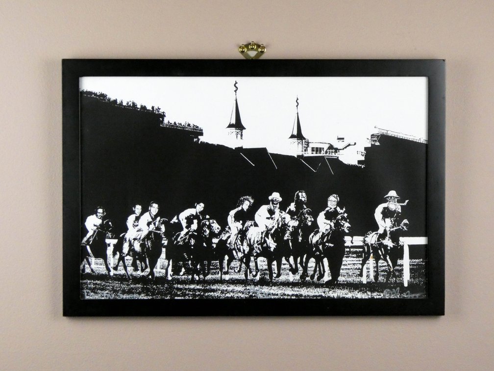 Derby Scene Framed Artwork