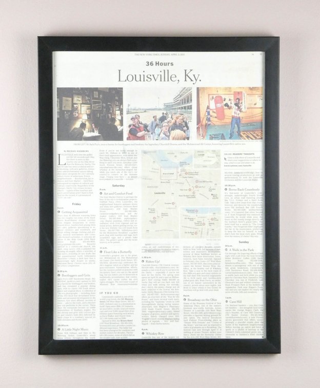 Framed Louisville Article
