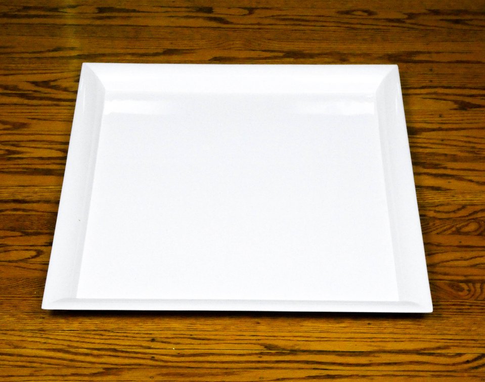 Large White Serving Tray