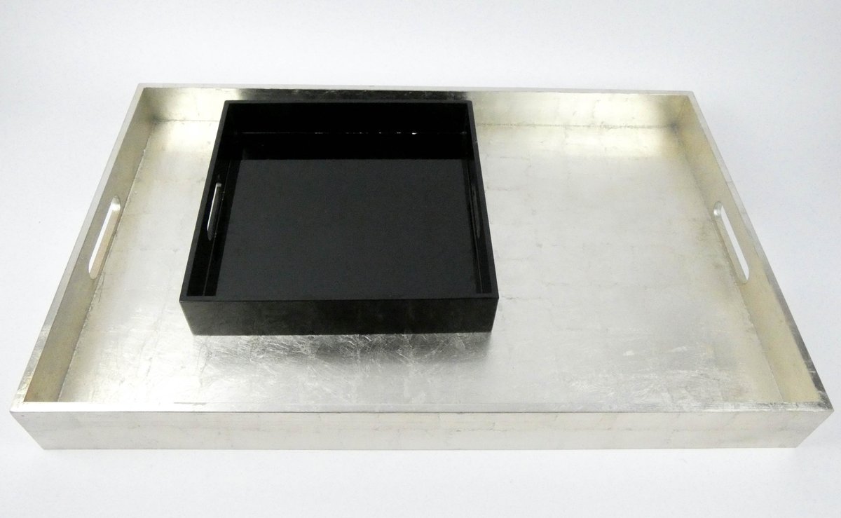 Two West Elm Serving Trays
