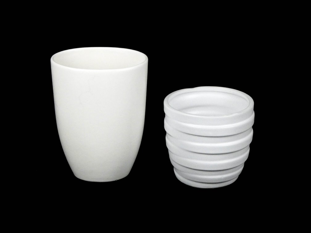 Two White Vases