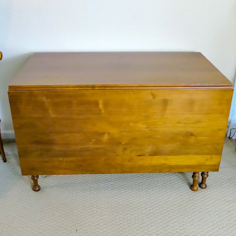 Solid Cherry Drop Leaf Gate Leg Dining Room Table