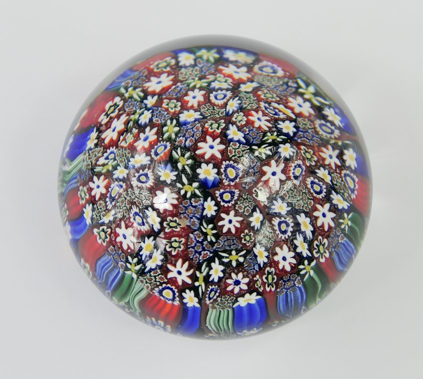 Murano Glass Millefiori Paperweight