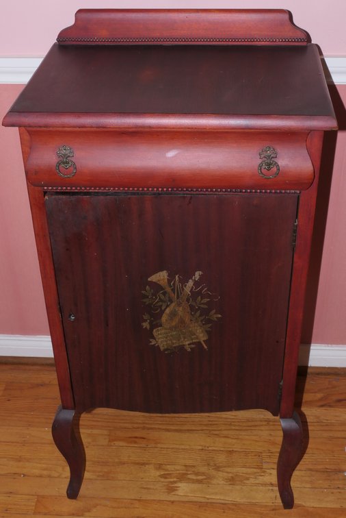 Late 19th Century Victorian Mahogany Music Cabinet