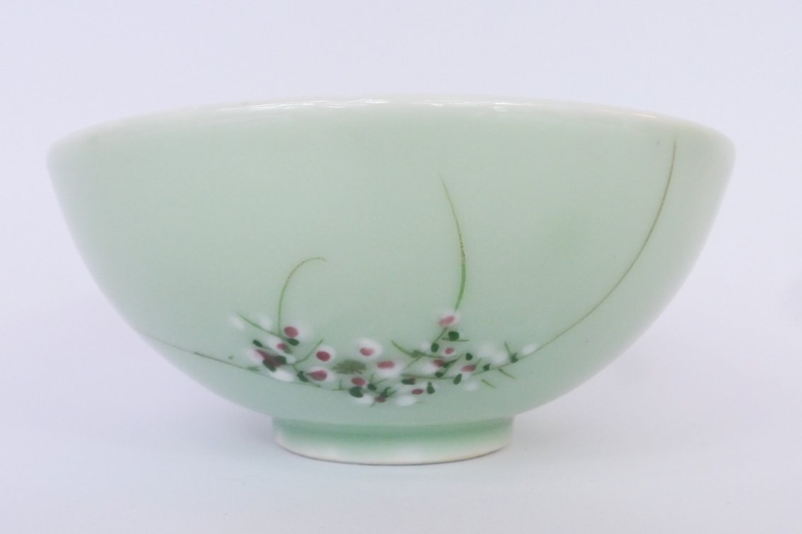 Antique Japanese Seto Style Celadon Bowl