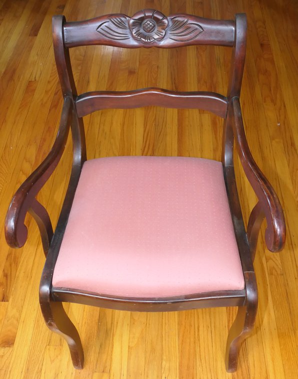 Antique Mahogany Dining Armchair
