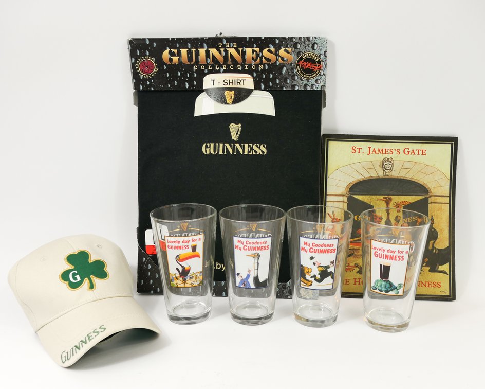 Collection of Guinness Beer Items
