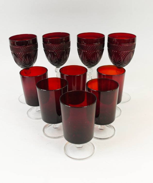 Arc International Ruby Red Glassware