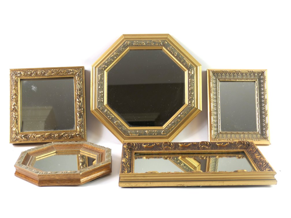 Small Decorative Gold Framed Mirrors