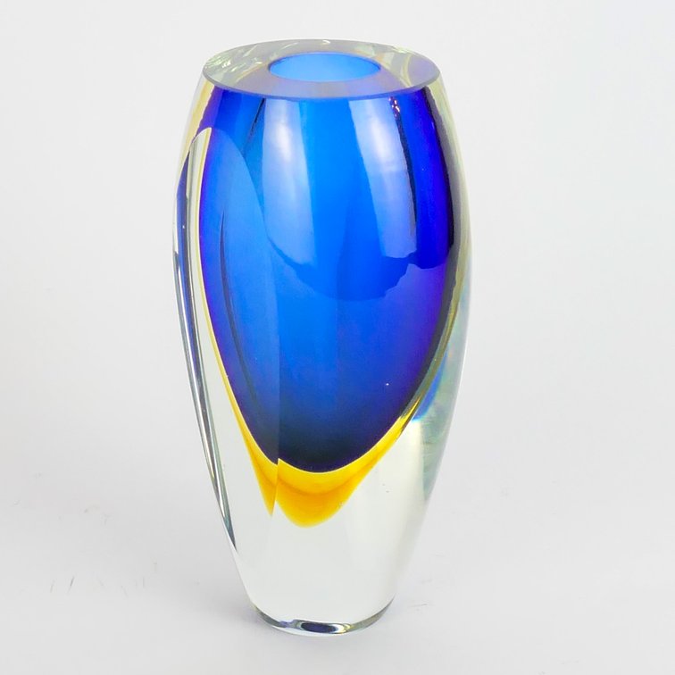 Heavy Handblown Mid Century Modern Vase
