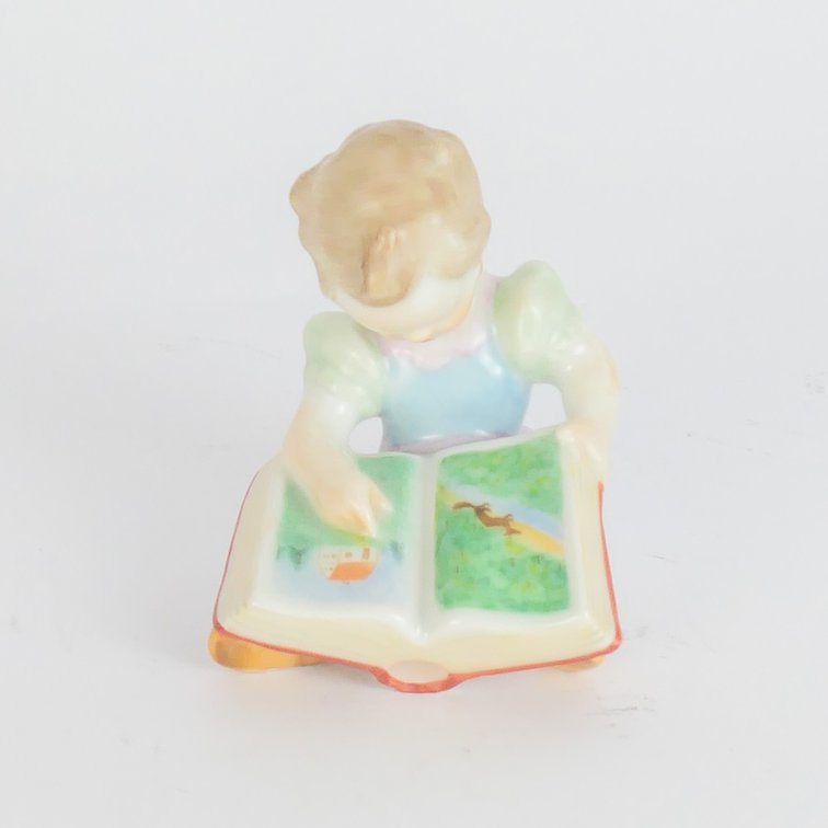 Herend Porcelain "Little Girl Reading Book"