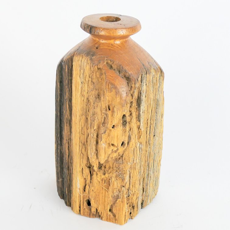 Live Edge Wooden Bud Vase