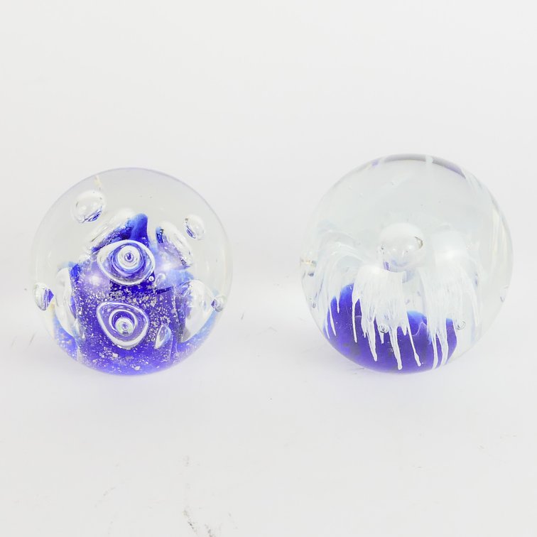 Two Glass Paperweights