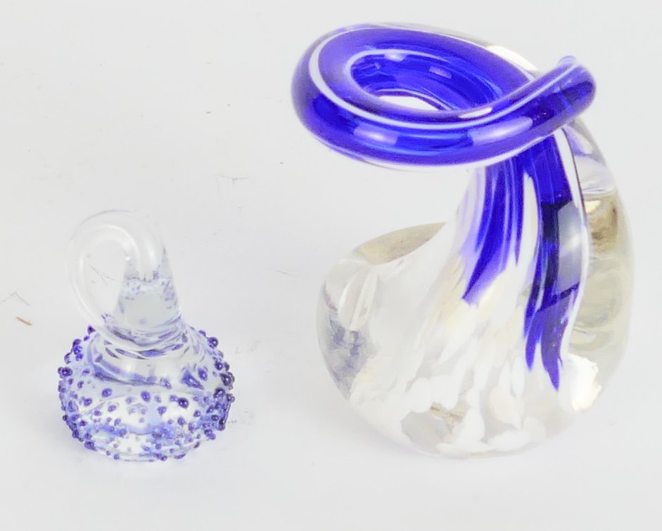 Two Small Handblown Art Glass Sculptures